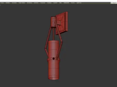 Raef Wall Sconce Low-poly 3D model