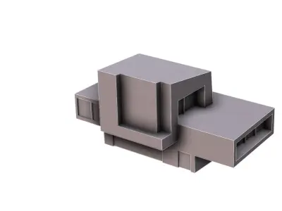 5 minimalist house designs 3D print model