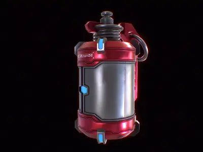 Cyberpunk LightGranade Low-poly 3D model