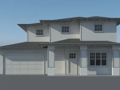 Family House 007 3D model