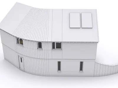 Townhouse 17 Low-poly 3D model