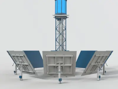 Solar Tower 3D model
