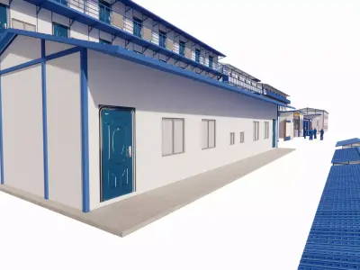 Portable Construction Site Building -A1 3D model