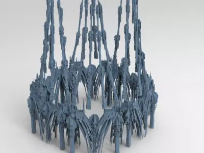 Ancient Golem arena 3D model