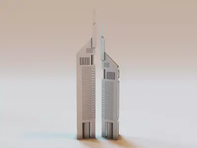 Emirates towers 3D print model