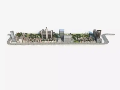 city 03 set 02 am 133 3D model