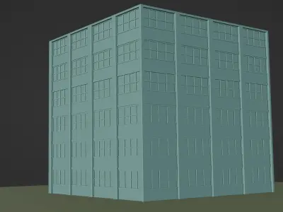 Building 2 Low-poly 3D model