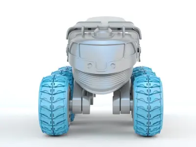 Sci-fi Mobile Scientific Station 3D print model