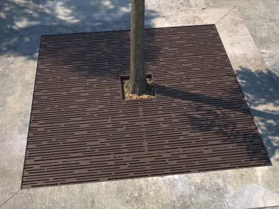 Tree Grate 01 3D model
