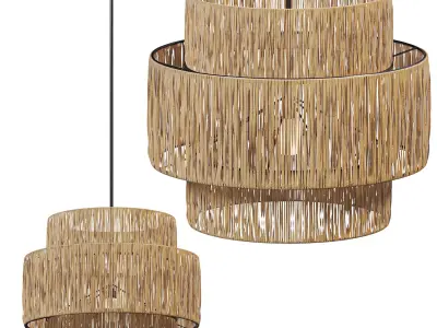  Chandelier HISKIAS Low-poly 3D model