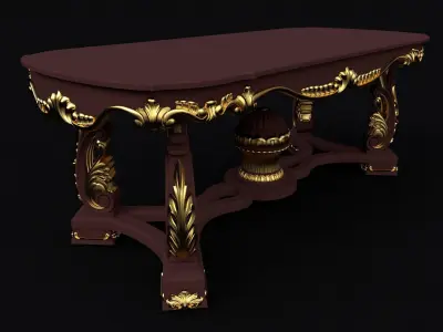 antique cool table 3D model