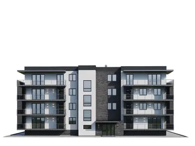 Apartment house 2 3D model