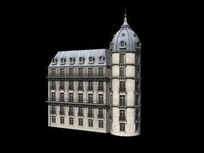 Paris Building Haussmann 3D model