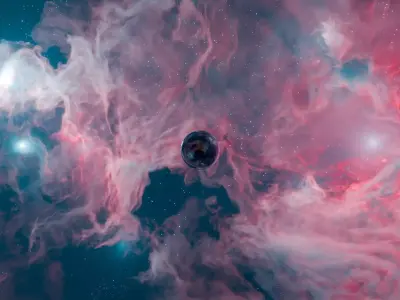 Phantom Aurora Nebula HDRI 12k 360 degree 3D model