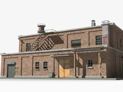 Factory xx15 Low-poly 3D model purchase