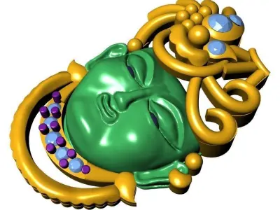 SHREENATH JEE PENDENT 3D model