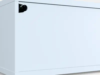 BESTA Shelf unit with door 67 Low-poly 3D model