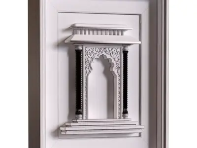 arabic 3d frame element set 807 3D model