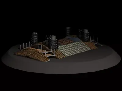 house steampunk Low-poly 3D model