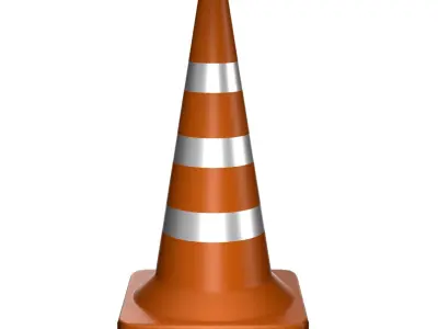 TRAFFIC CONE Low-poly 3D model