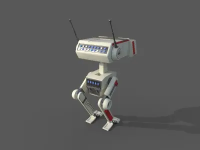 BD Droid Low-poly 3D model
