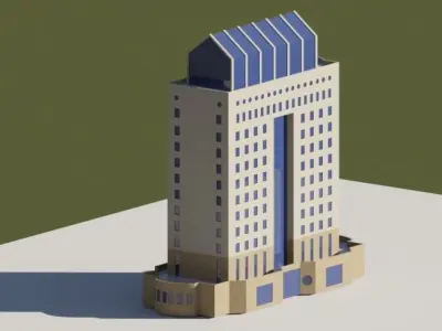 Building 02 3D model buy