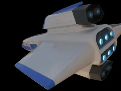 Galaxy Rangers - Ranger One spaceship 3D print model