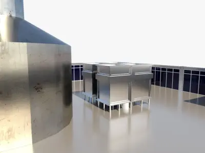 Skyscraper 5 Low-poly 3D model