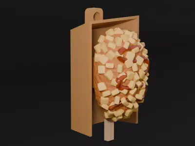 Street Food-Hot dog-clicker 3D print model