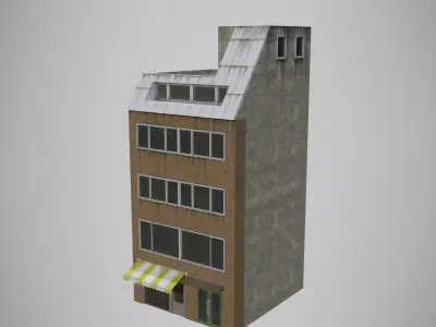 Apartment 01 Low-poly 3D model