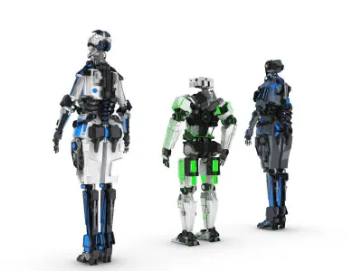Sci-Fi Characters Pack 3D model