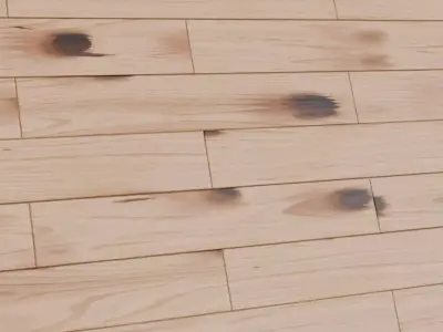 Dark Polished Mahogany Wood Planks PBR Seamless Texture