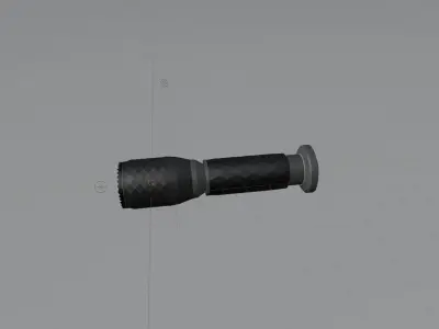 Small hand torch 3D model