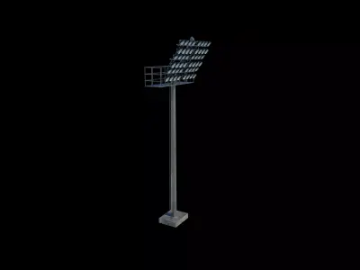 Rounded Stadium light 3D model