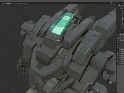 scifi-robot-model557 3D model