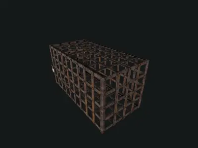 Cage pbr Low-poly 3D model