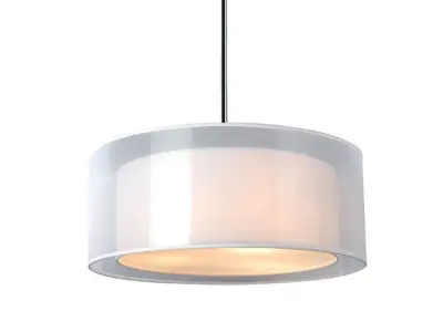 Isbah Light Dimmable Drum Chandelier Free 3D model