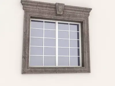 Window Frame 10 Low-poly 3D model