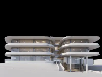 Apartments Building 3D model