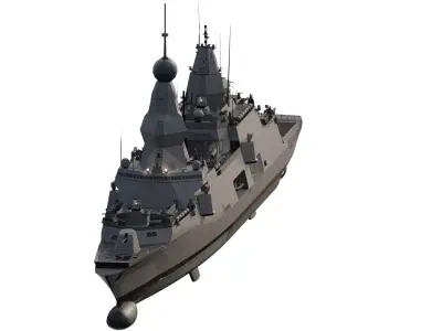 INDIAN NAVY MULTI ROLE DISTROYER 3D model