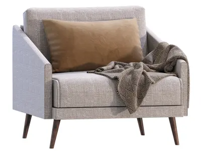 Armchair SEVILLE by Cazarina 3D model
