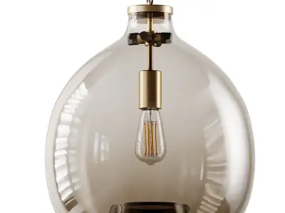 1-Light Globe Pendant By Casamotion 3D model