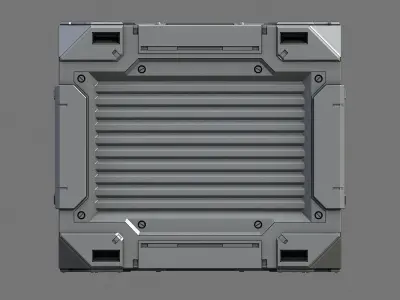 Sci-Fi Containers 3D model