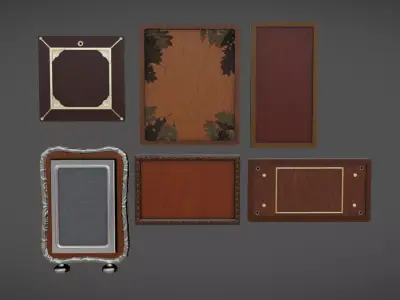 Plate Pack 03 Low-poly 3D model