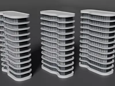 Architecture Project by Ramin Guseinov 98 Low-poly 3D model
