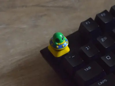 Alien UFO keycap - Mechanical Keyboard 3D print model