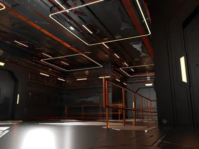 Sci-Fi Interior 602 3D model