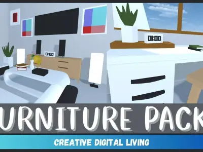 Home Furniture Packs Low-poly 3D model