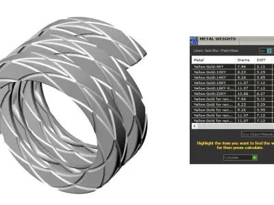 Jewelry ring 228 3D print model