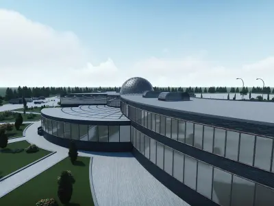 Museum building-Museum complex 3D model buy